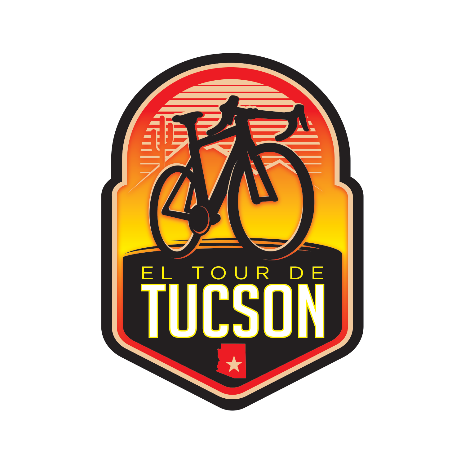El Tour de Tucson official charity partner badge